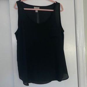 Women’s XL Black Loft Poly blend Tank/Camisole
